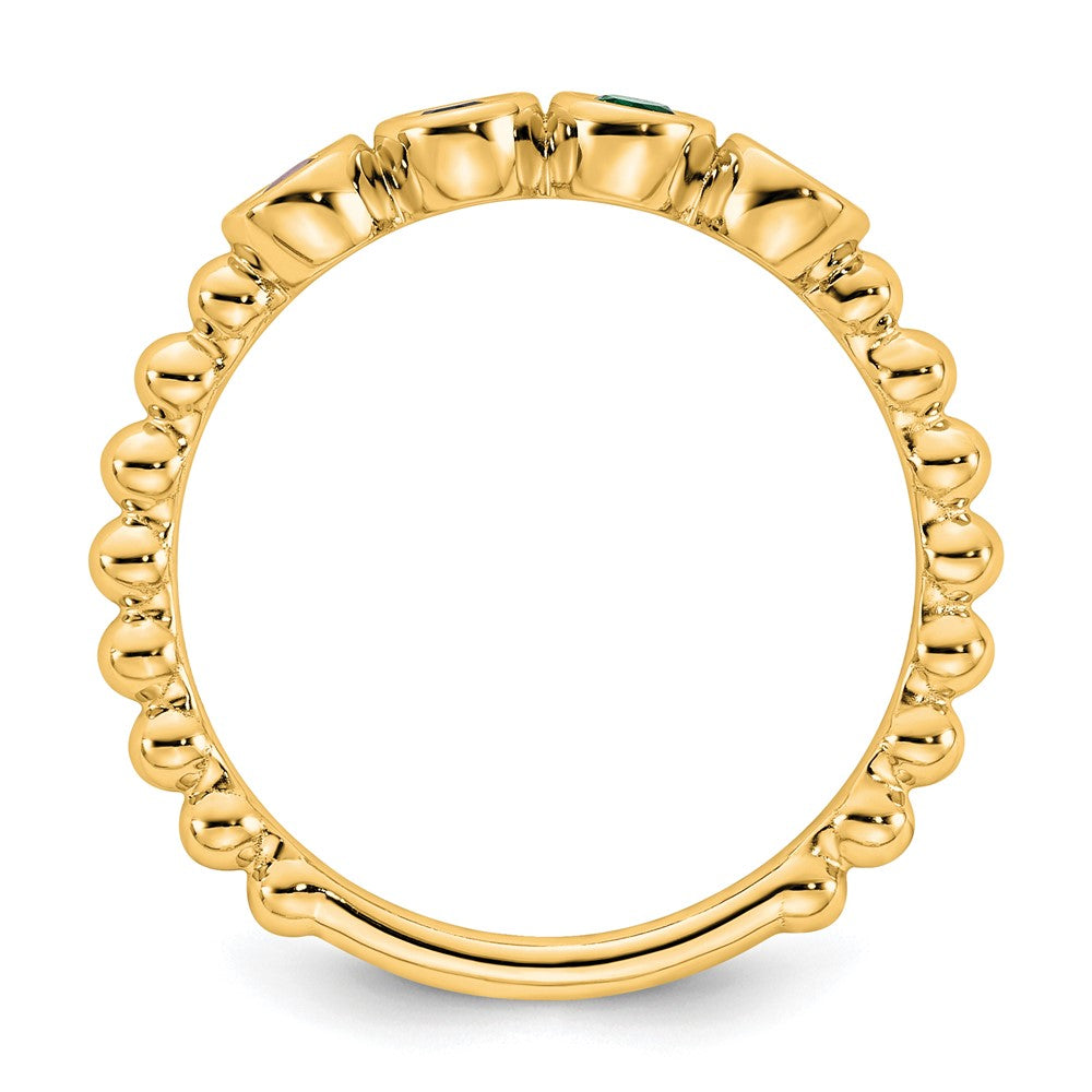 14k 4 Birthstone Mother's Ring Mounting