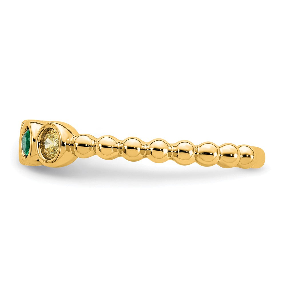 14k 4 Birthstone Mother's Ring Mounting