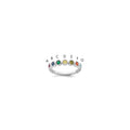 14k White Gold 7 Birthstone Mother's Ring Mounting