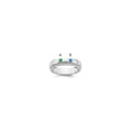 14k WG 2 Birthstone and Diamond Mother's Ring Semi-mount