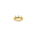 14k 3 Genuine Birthstone and Diamond Mother's Ring