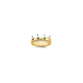 14k 4 Synthetic Birthstone and Diamond Mother's Ring