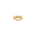14k 6 Synthetic Birthstone and Diamond Mother's Ring