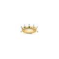 14k 7 Genuine Birthstone and Diamond Mother's Ring