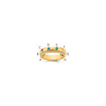 14k 8 Genuine Birthstone and Diamond Mother's Ring