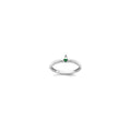 14k White Gold Synthetic 1 Birthstone Mother's Ring