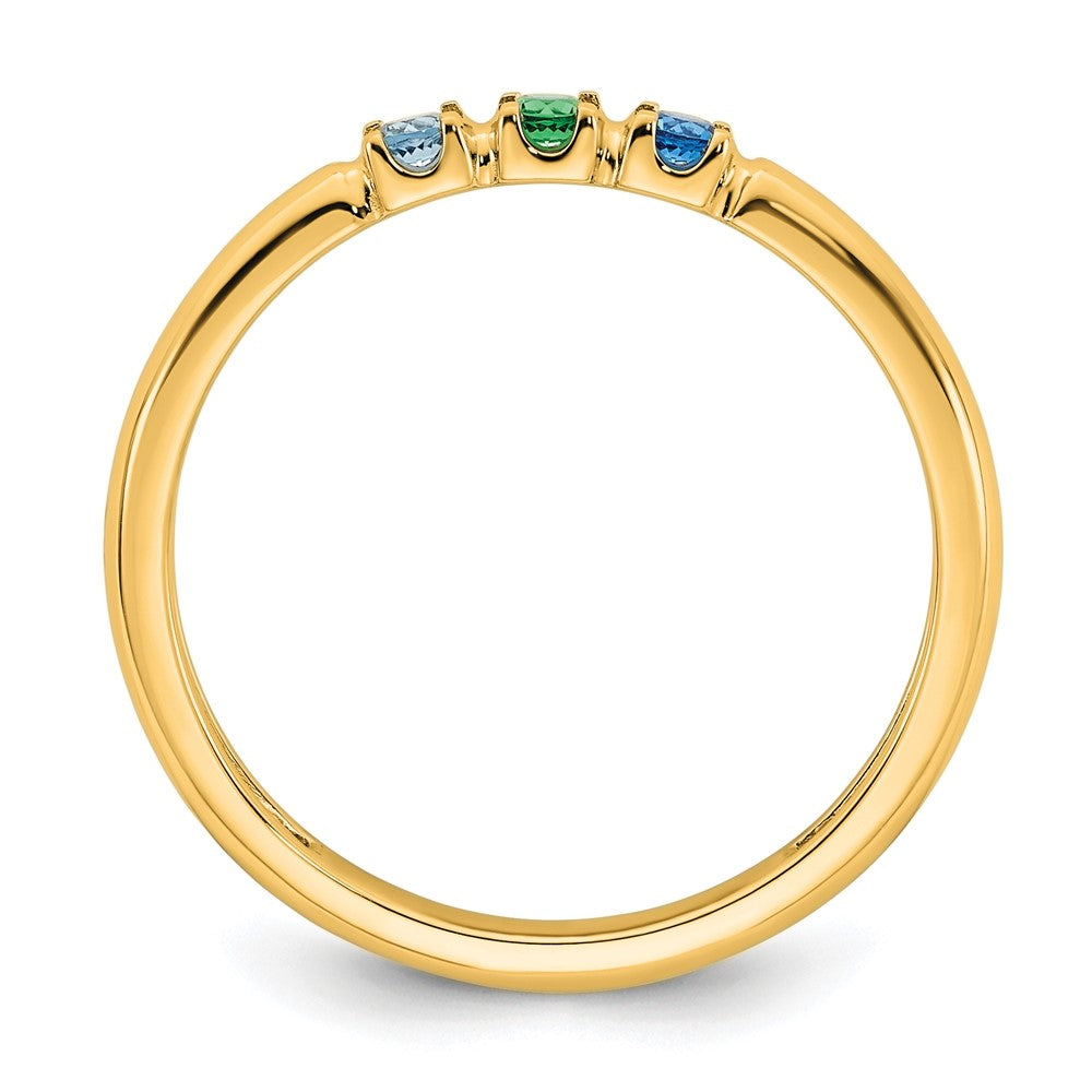 14k Yellow Gold Mother's Ring Mounting
