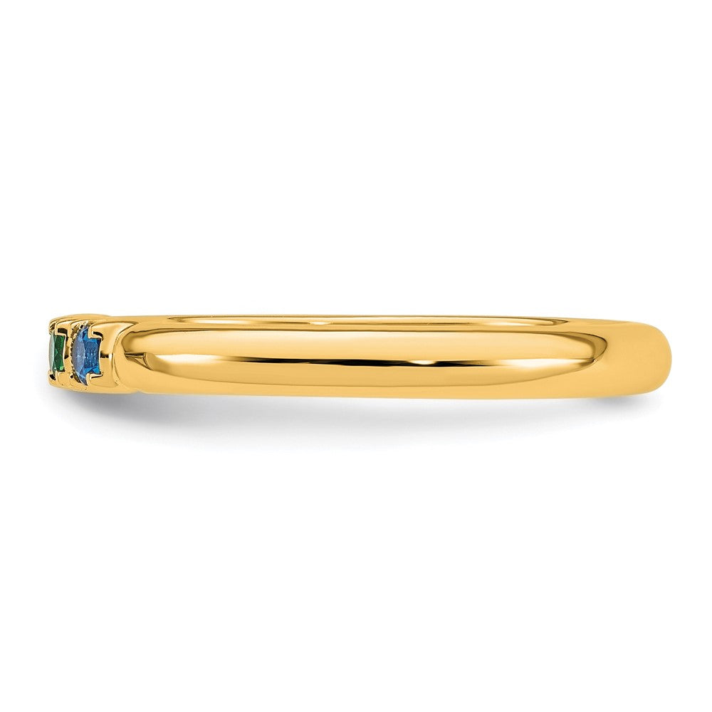 14k Yellow Gold Mother's Ring Mounting