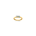 14k Yellow Gold 3 Synthetic Birthstone Mother's Ring