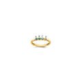 14k Yellow Gold 4 Synthetic Birthstone Mother's Ring