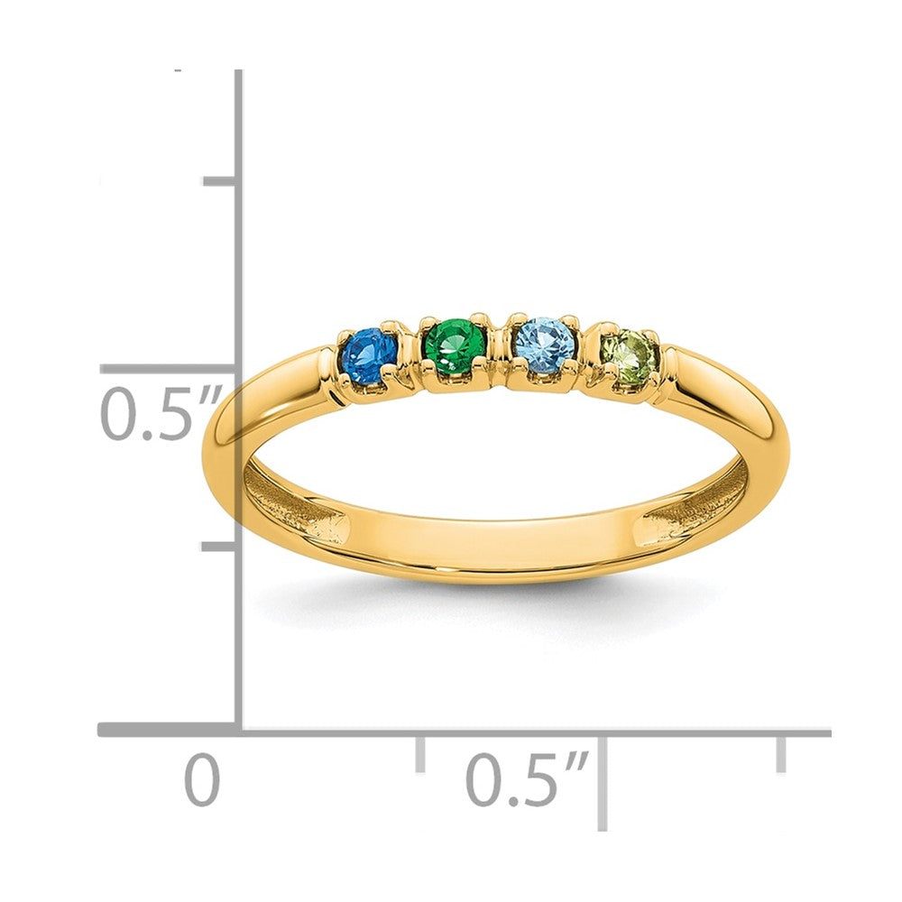 14k Yellow Gold Mother's Ring Mounting
