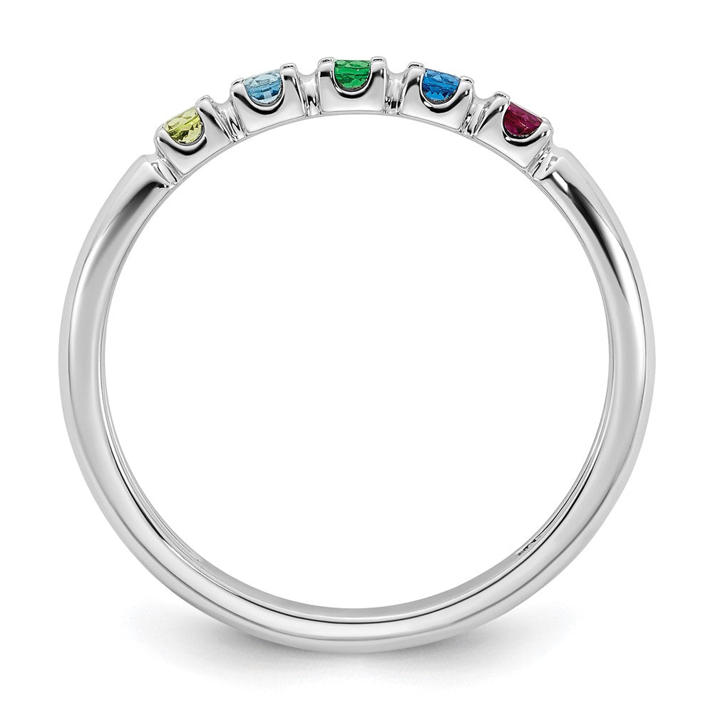 14k White gold Mother's Ring Mounting