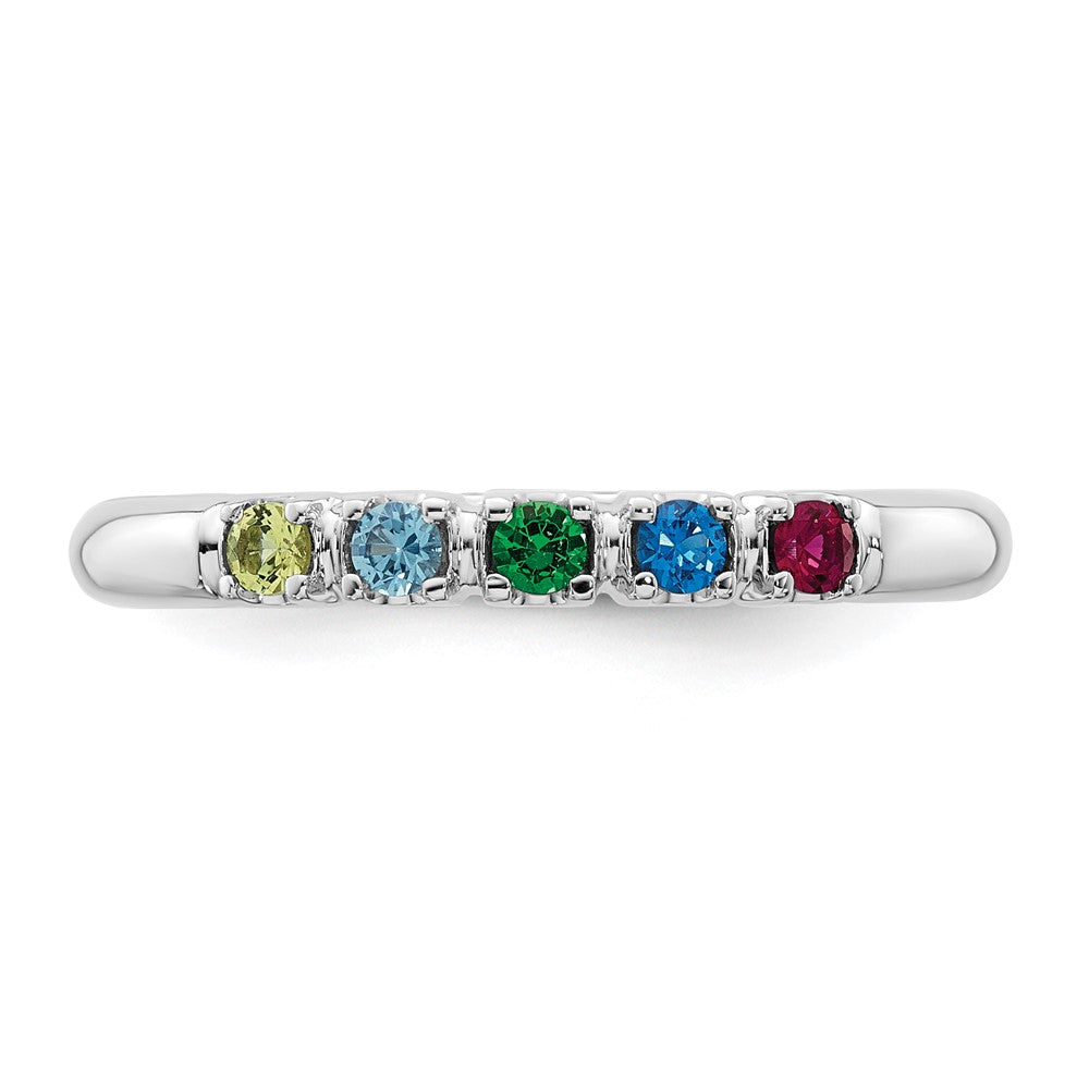 14k White gold Mother's Ring Mounting