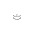 14k White Gold Mother's Ring Mounting