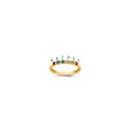 14k Yellow Gold 6 Synthetic Birthstone Mother's Ring