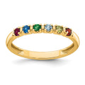 14k Yellow Gold Mother's Ring Mounting