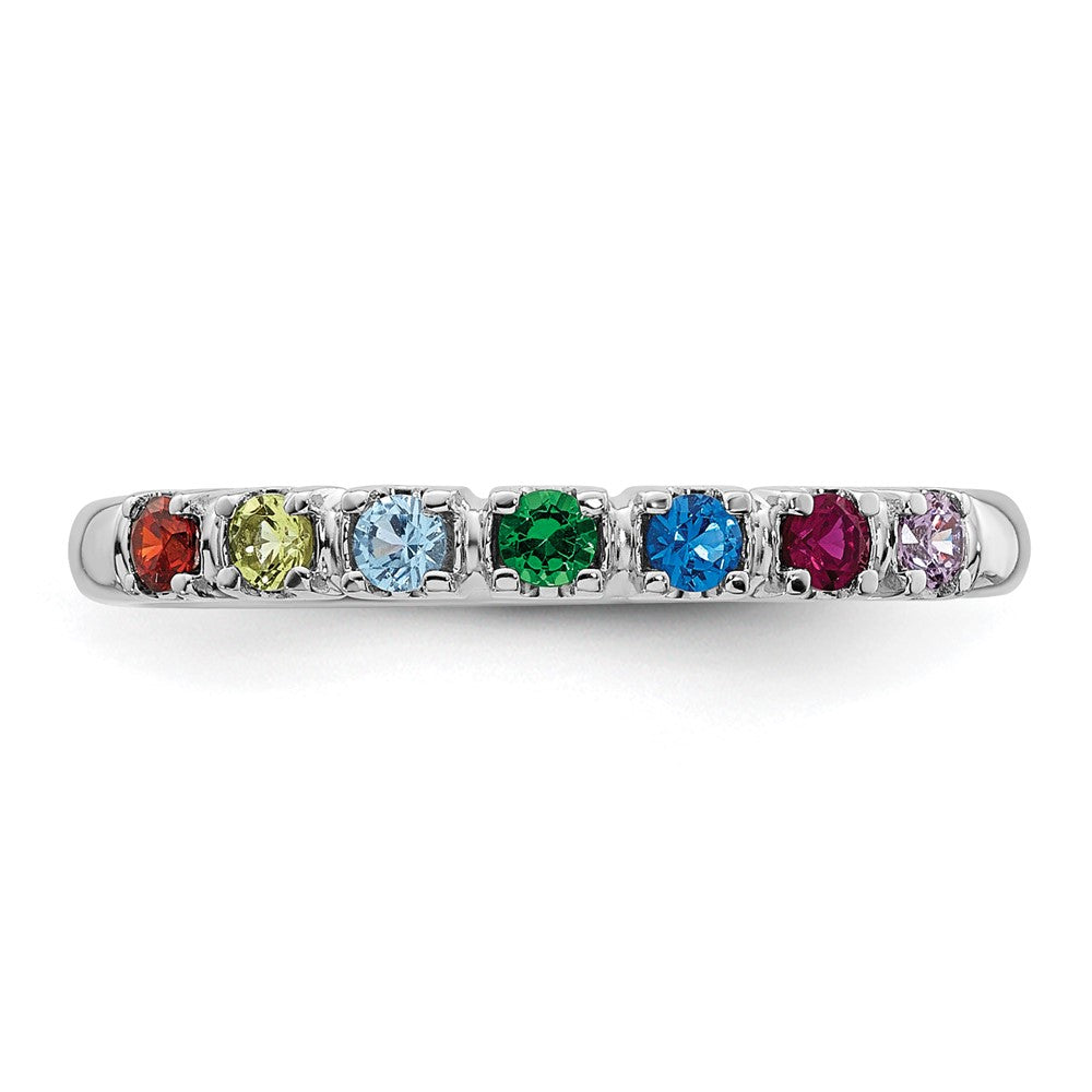 14k White Gold Mother's Ring Mounting