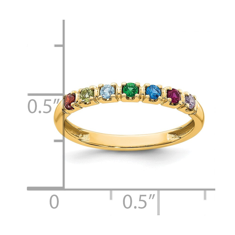 14k Yellow Gold Mother's Ring Mounting