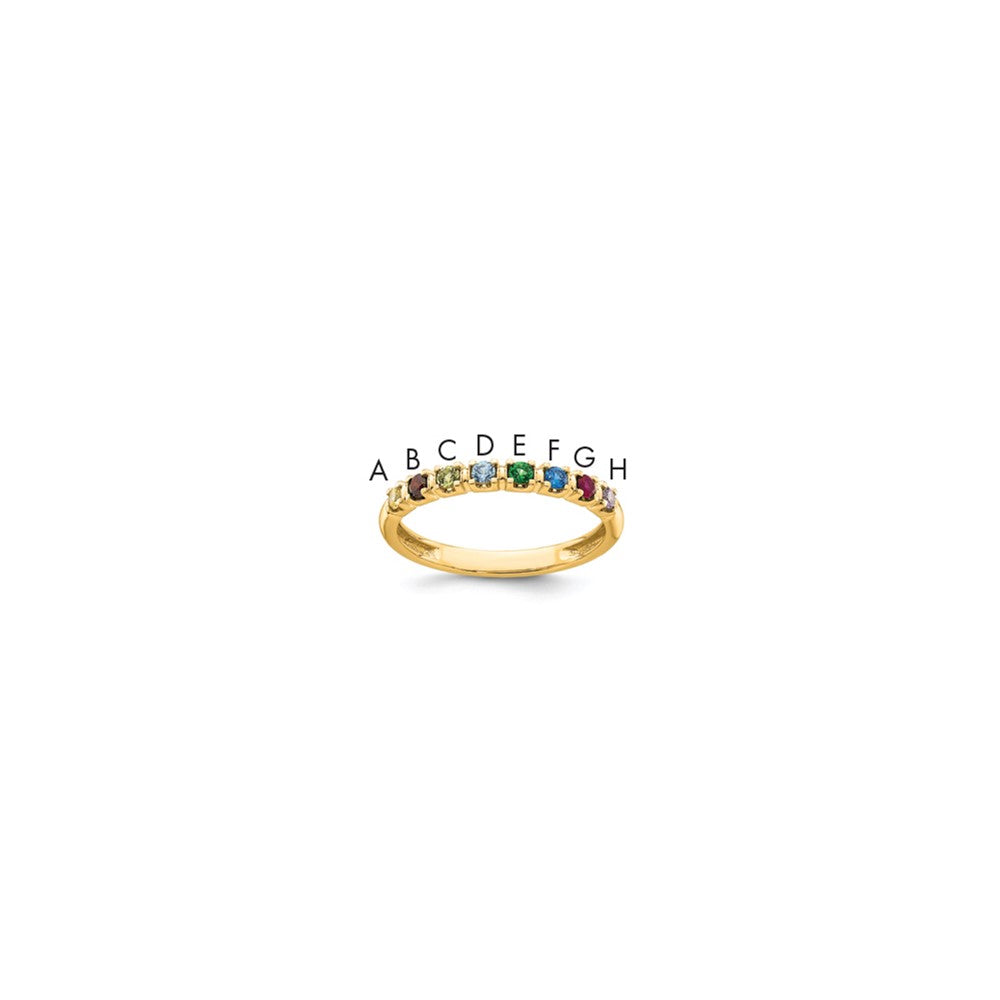 14k Yellow Gold Mother's Ring Mounting