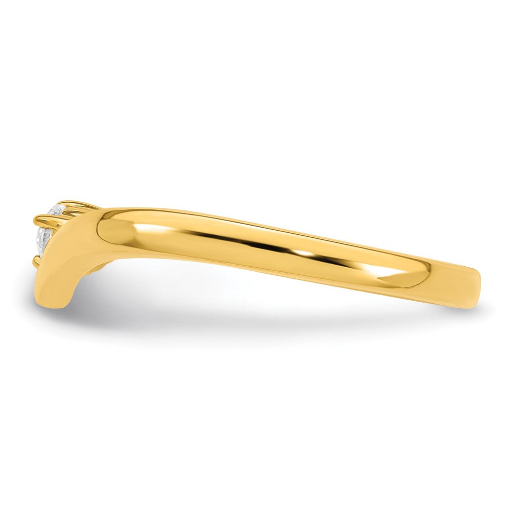 14k 1 Birthstone with Diamond Mother's Ring Mounting