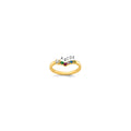 14k 5 Genuine Birthstone with Diamond Mother's Ring
