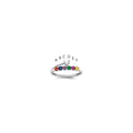 14k White Gold Heart with 6 Genuine Birthstone Mother's Ring