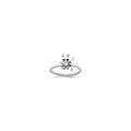 14k WG 4 Birthstone Flower w/ Diamond Mother's Ring Mounting