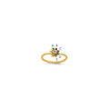 14k 5 Birthstone Flower with Diamond Mother's Ring Mounting
