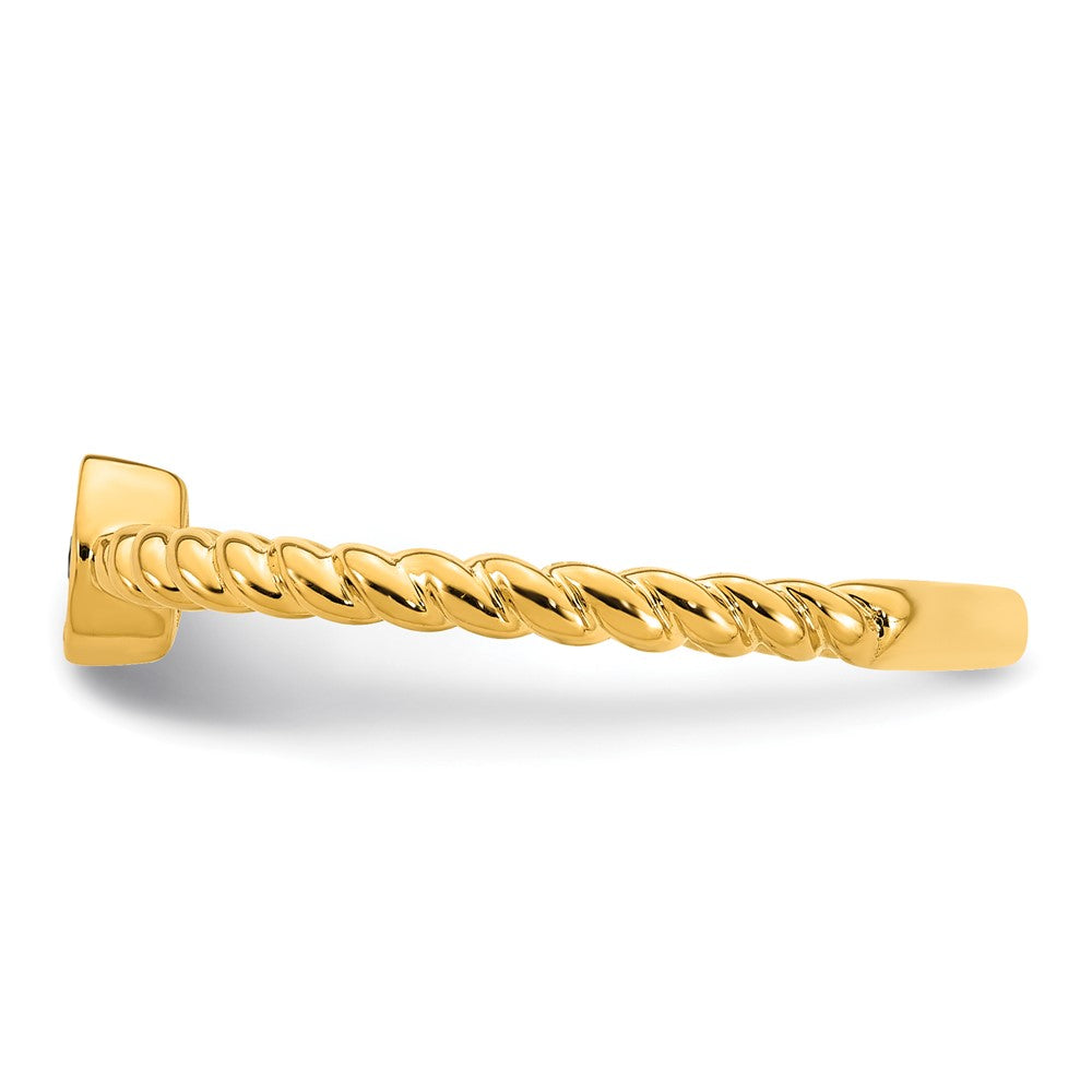 14k 1 Synthetic Birthstone Mother's Ring