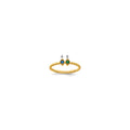 14k 2 Synthetic Birthstone Mother's Ring