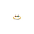 14k 3 Synthetic Birthstone Mother's Ring