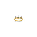 14k 5 Synthetic Birthstone Mother's Ring