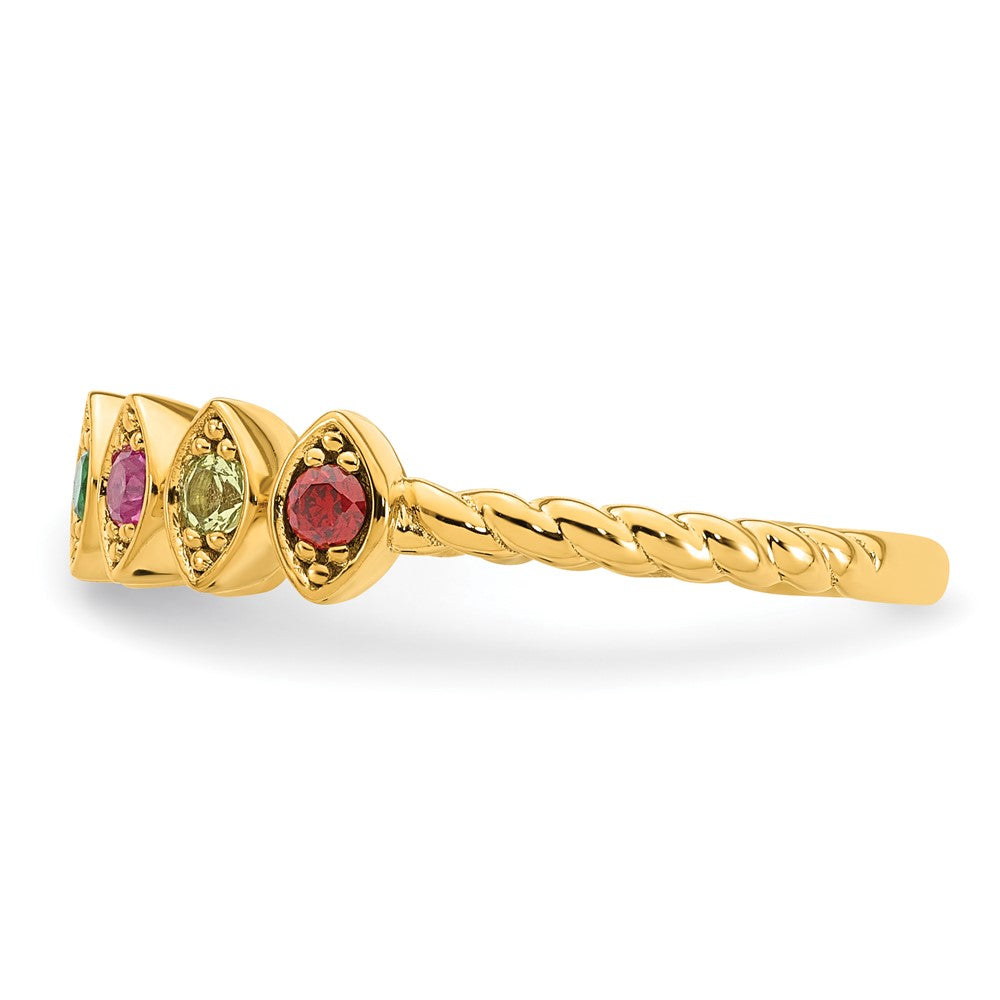 14k 7 Birthstone Mother's Ring Mounting