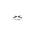 14k White Gold 8 Birthstone Mother's Ring Mounting