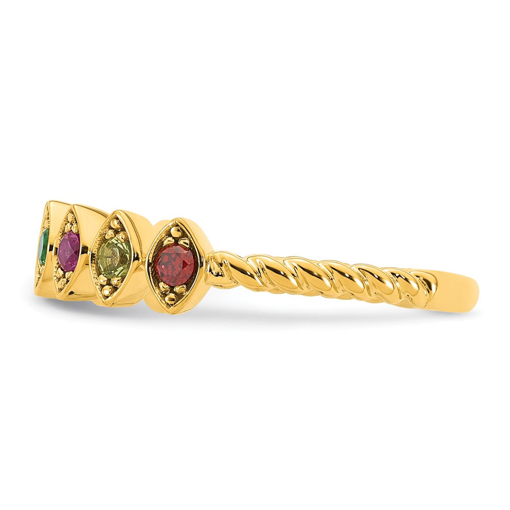 14k 8 Birthstone Mother's Ring Mounting