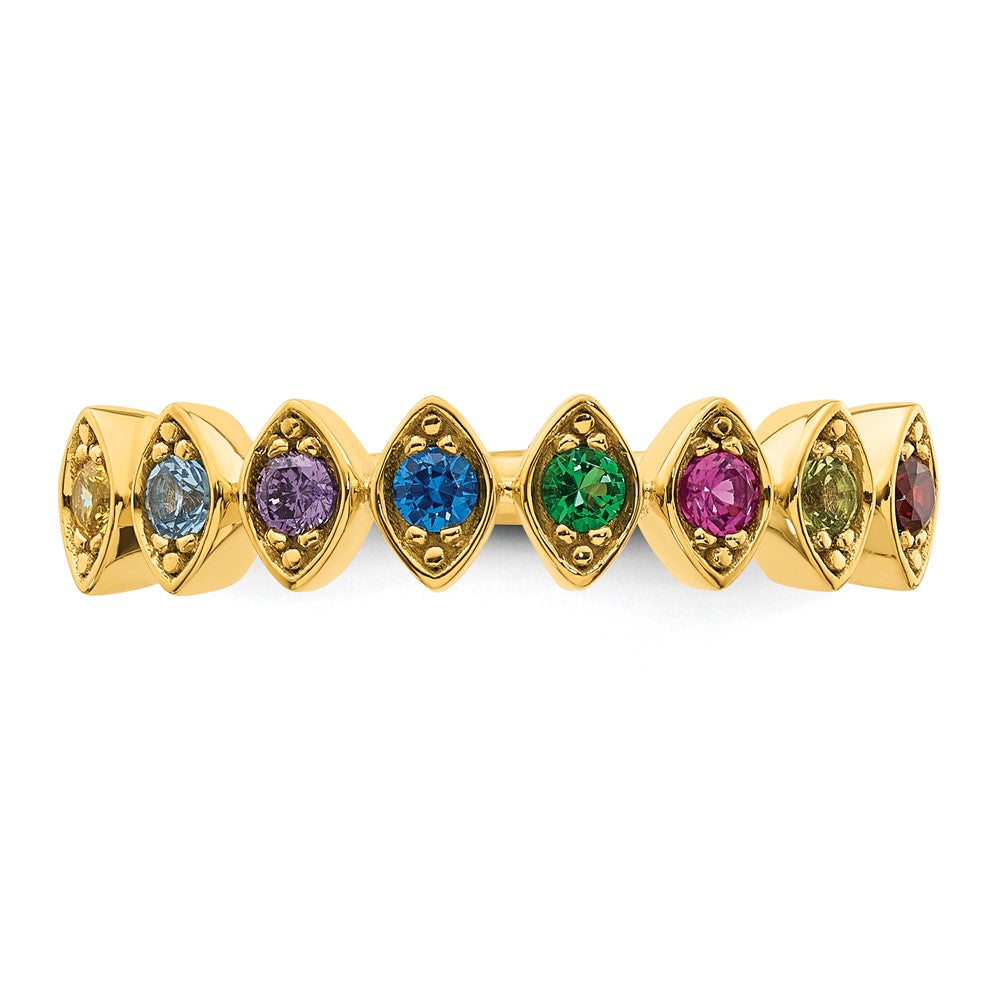 14k 8 Birthstone Mother's Ring Mounting
