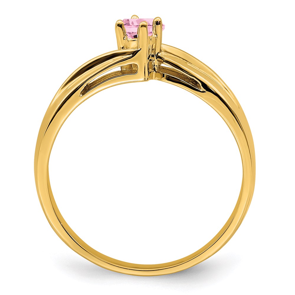 14k 3mm Synthetic Family Jewelry Ring