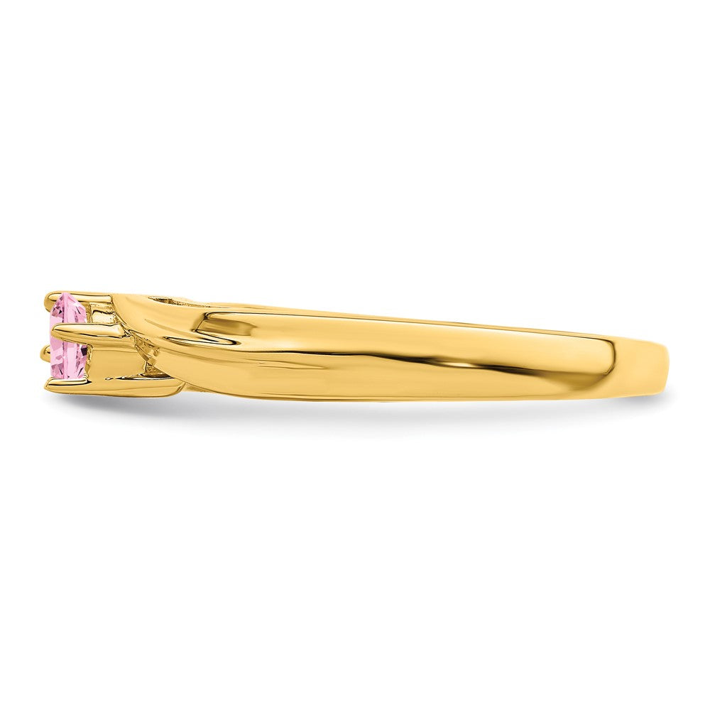 14k 3mm Synthetic Family Jewelry Ring