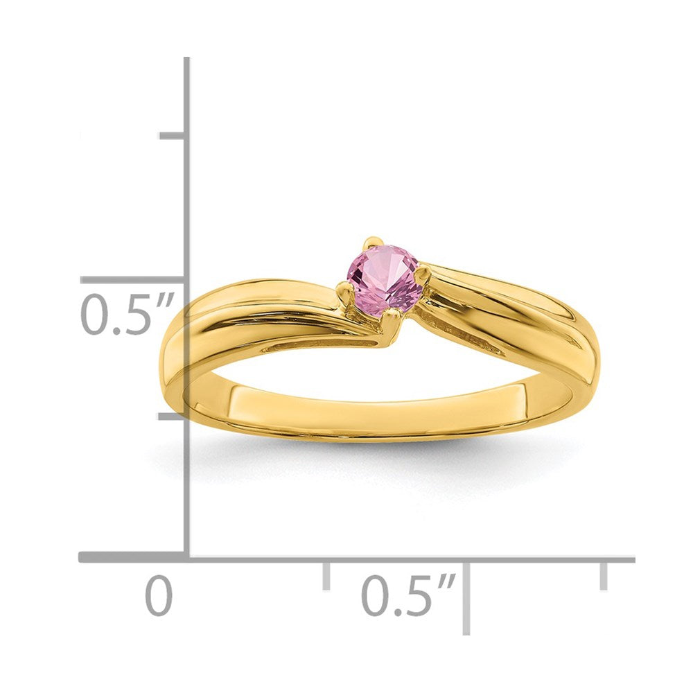14k 3mm Synthetic Family Jewelry Ring