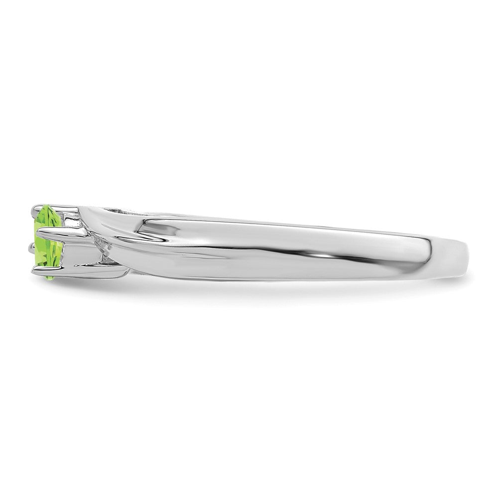 14k White Gold 3mm Synthetic Family Jewelry Ring