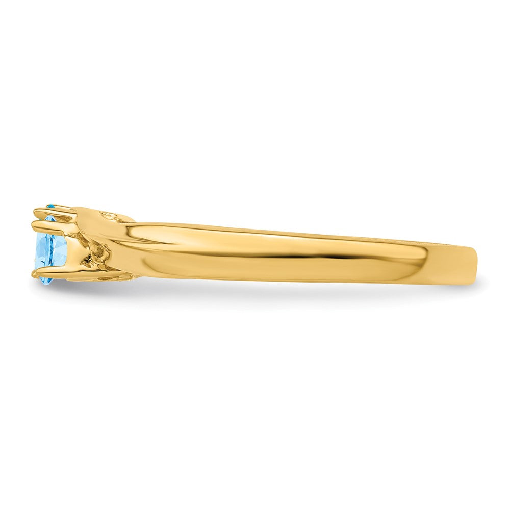 14k Synthetic Family Jewelry Ring