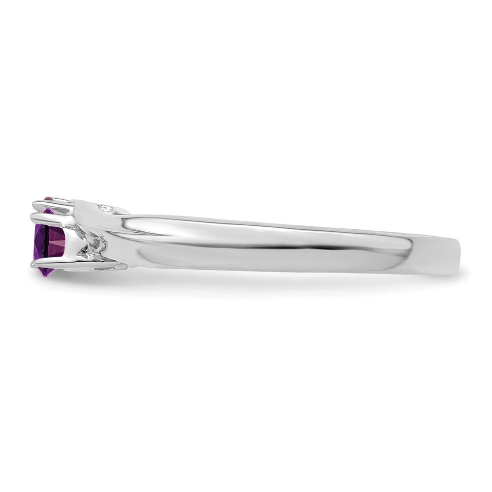 14k White Gold Polished 2-Stone Mothers Ring Mounting