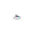 Sterling Silver Rhodium-plated Family Jewelry Mounting