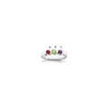 Sterling Silver Rhodium-plated Family Jewelry Mounting