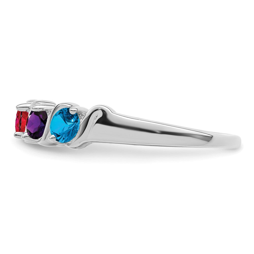 Sterling Silver Rhodium-plated Family Jewelry Mounting