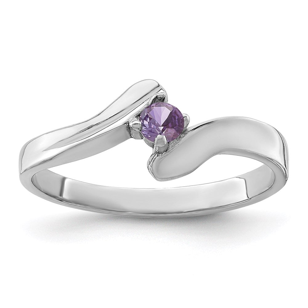 14k White Gold Family Jewelry Ring