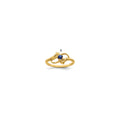 14k Synthetic Family Jewelry Ring