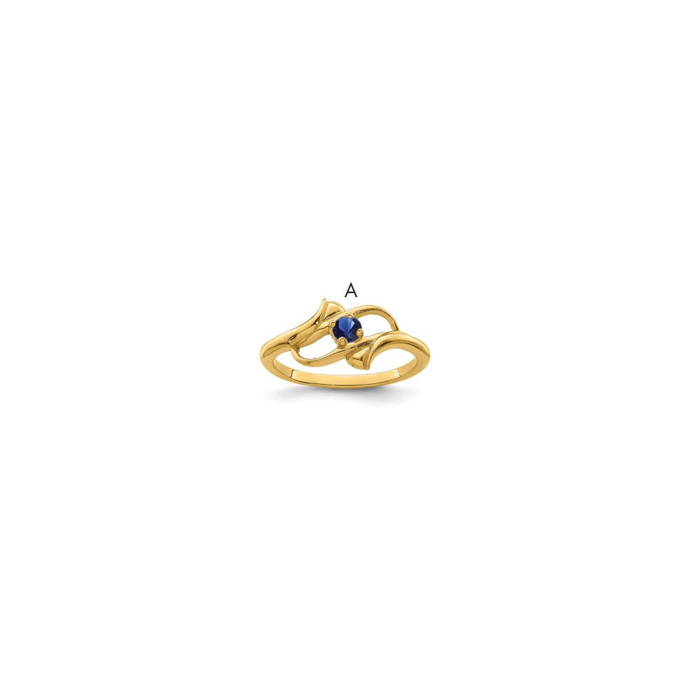 14k Synthetic Family Jewelry Ring