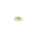 14k Synthetic Family Jewelry Ring