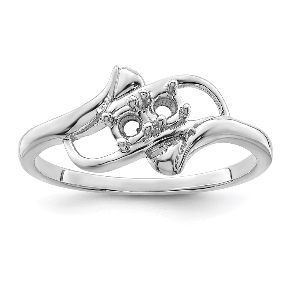 14k White Gold Family Jewelry Ring